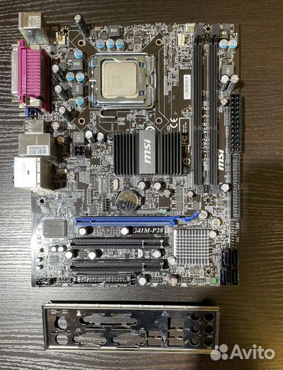 Материнская плата с процессором