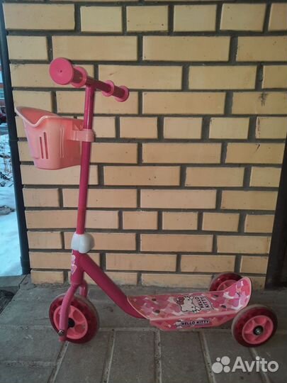 Самокат детский трехколесный бу