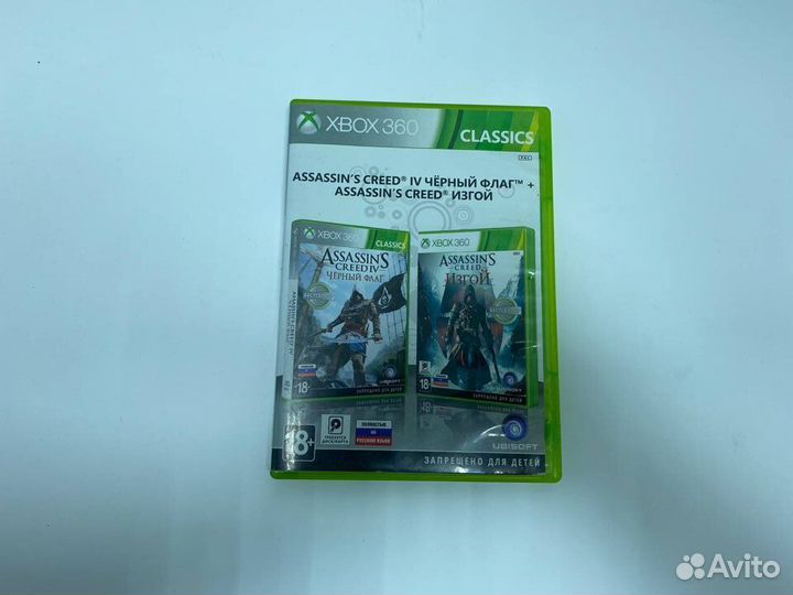 Диск xbox 360 Assassins Creed 3 4 Лицензия