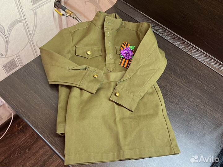 Детская военная форма для девочки 110