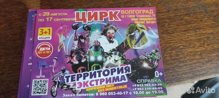 Купон в цирк