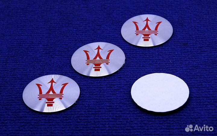 Комплект 3D наклеек колпачка диска Maserati