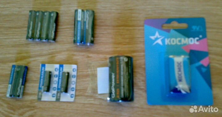 Батарейки новые, в упаковке, аа,ааа, крона