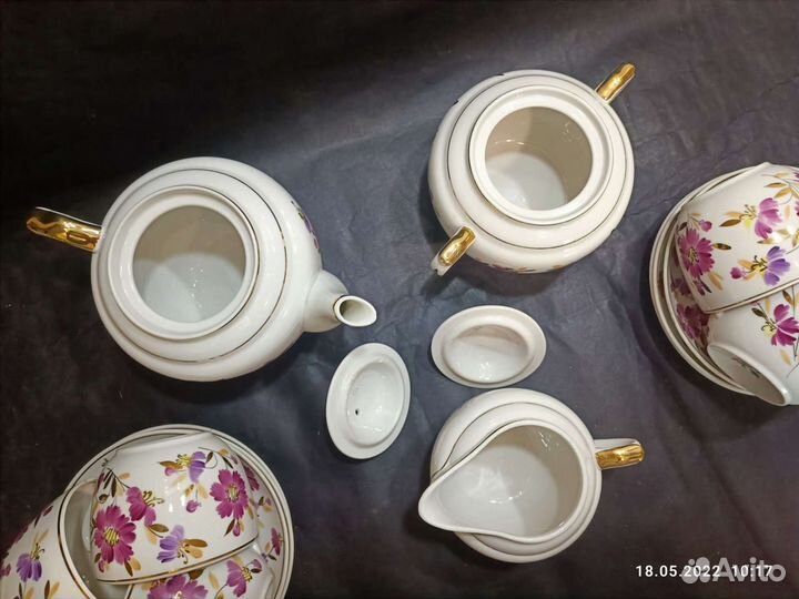 Чайный сервиз Астры дфз Вербилки 50 гг