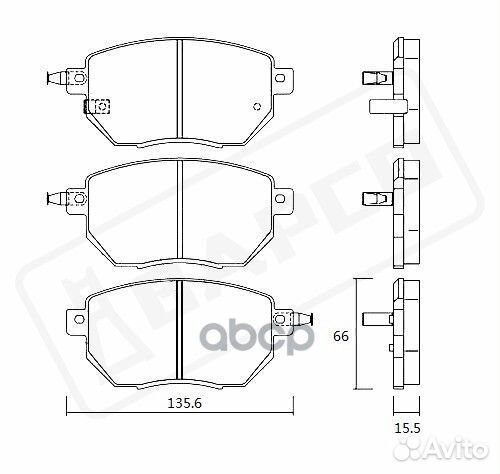 Колодки тормозные infiniti/nissan FX/FX II/murano