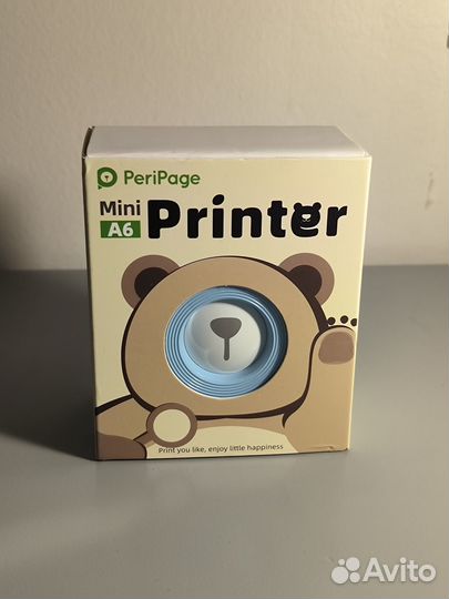 Мини принтер PeriPage A6 синий