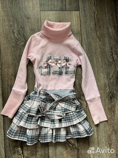 Вещи пакетом на девочку 104 110