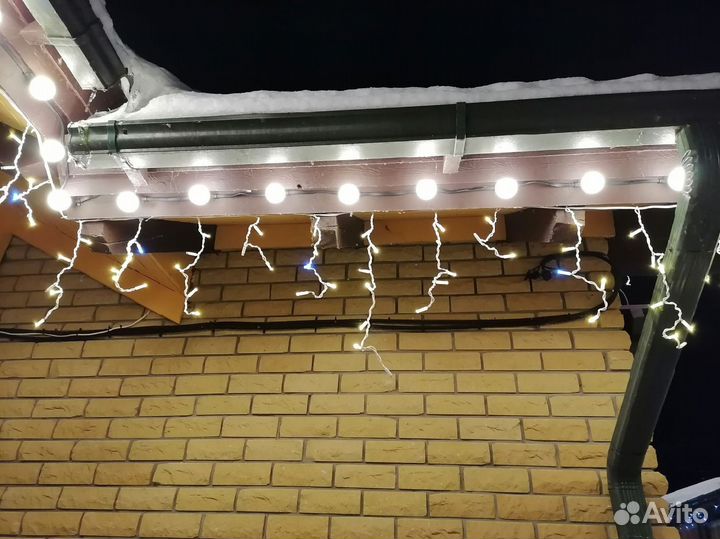 Монтаж новогодних гирлянд