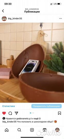 Большое шоколадное яйцо