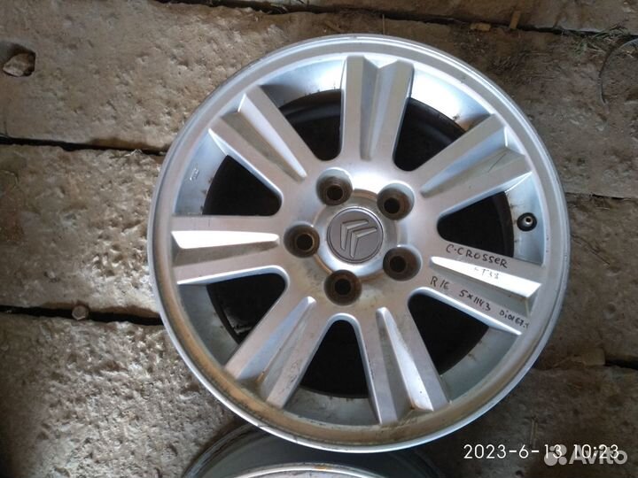 Литые диски citroen с-crosser R16