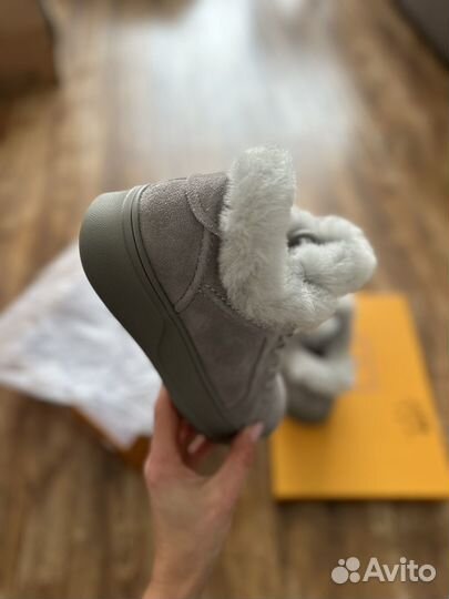 Ботинки кеды зима замшевые 40