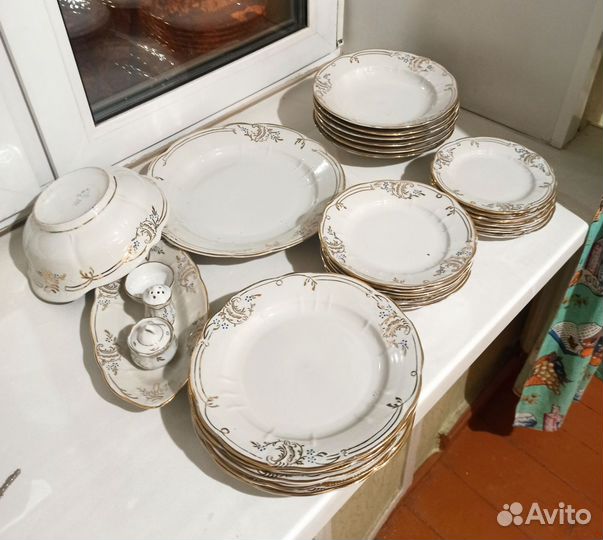 Сервиз СССР столовый барановский незабудки