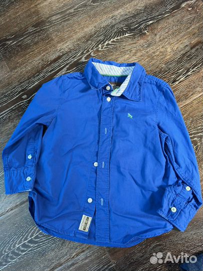 Джинсы, рубашка 98