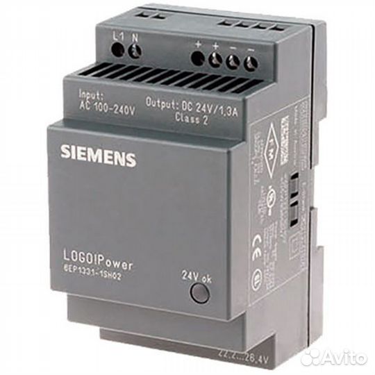 Блок питания импульсный: 30W (1.3A), Uвых. 24V