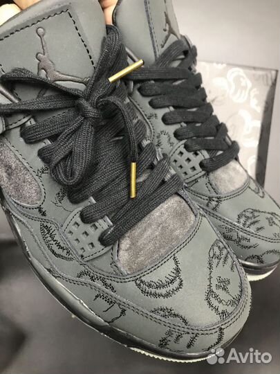 Кроссовки Nike Air Jordan 4 Black Kaws