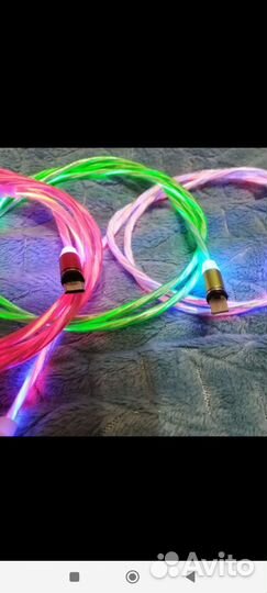 Светящийся кабель с магнитной головкой