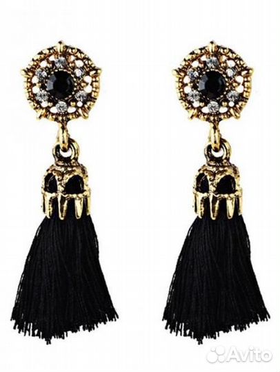 Серьги-кисточки