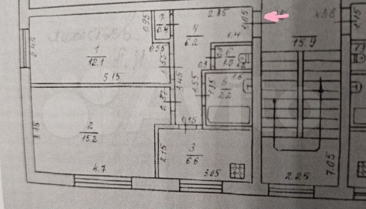 2-к. квартира, 43,7 м², 2/2 эт.