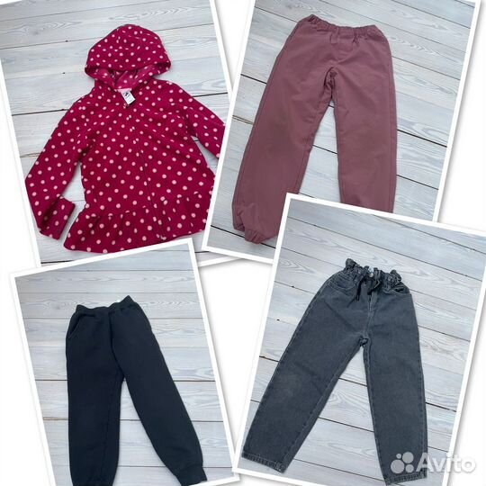 Пакет одежды на девочку 122-128 zara uniqlo