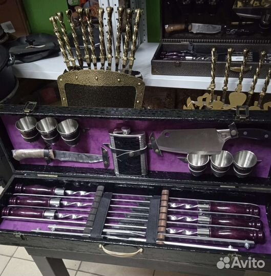 Набор шампуров в кейсе