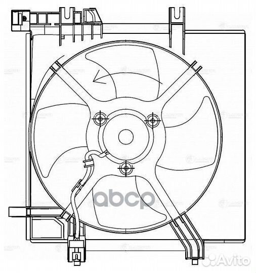 Вентилятор радиатора Subaru Forester S12 (08)