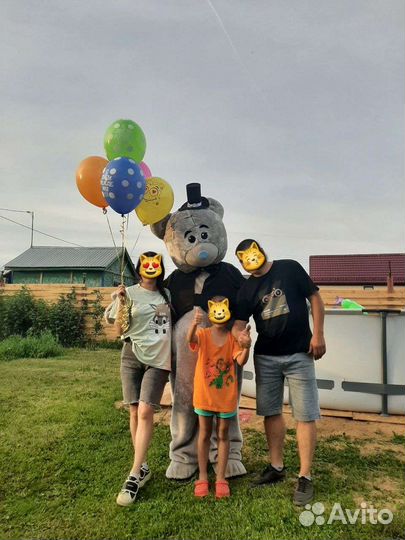 Поздравление от Мишки Тедди, ростовая кукла