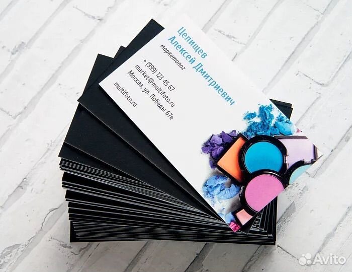 Печать магнитных визиток/визиток с ламинацией