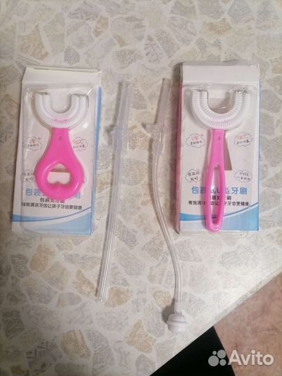 Сменные трубочки для поильника и детские зубные щё