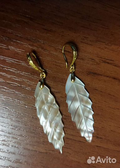 Серебряные серьги с натуральными камнями