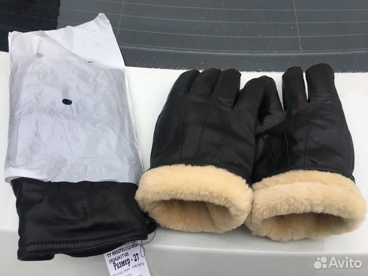 Перчатки кожаные, зимние ввс—вкс России