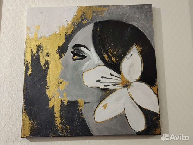 Картина на холсте на подрамнике 40*40 см