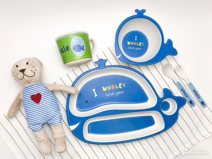 Набор бамбуковой детской посуды