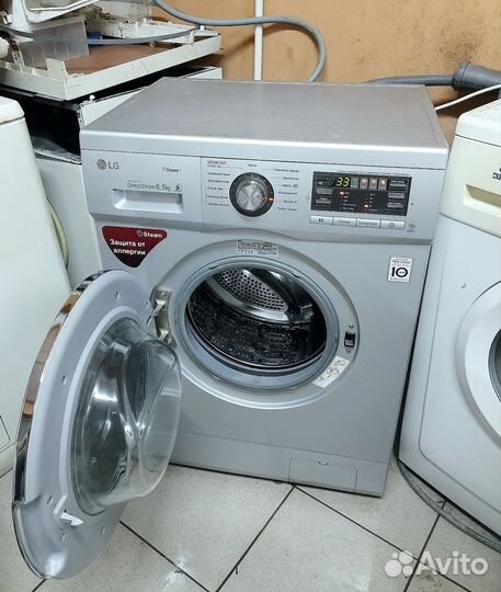 Стиральная машина LG 6,5кг, прямой привод, пар