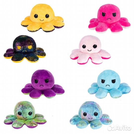 Мягкая игрушка осьминог-перевертыш
