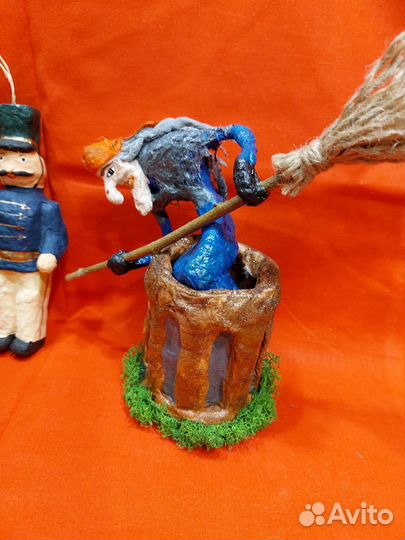 Ватные елочные игрушки