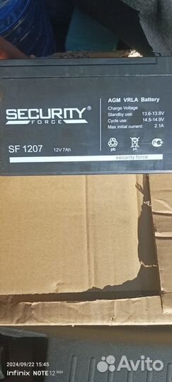 Аккумуляторы SF 1207
