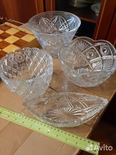 Салатник хрустальный