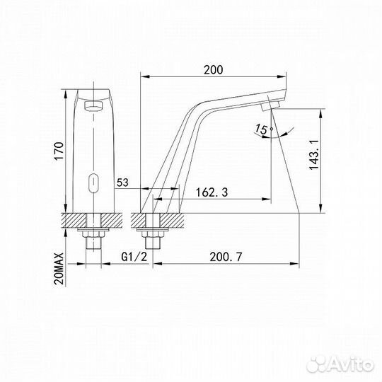 Смеситель для раковины iddis 020sbsni86