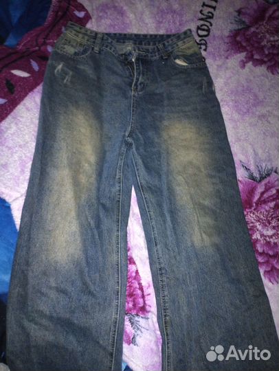 Джинсы широкие y2k