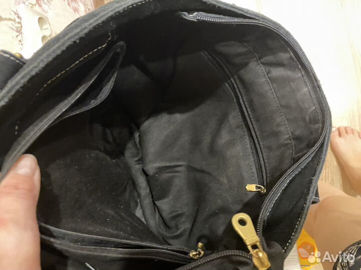 Сумка натуральная замша