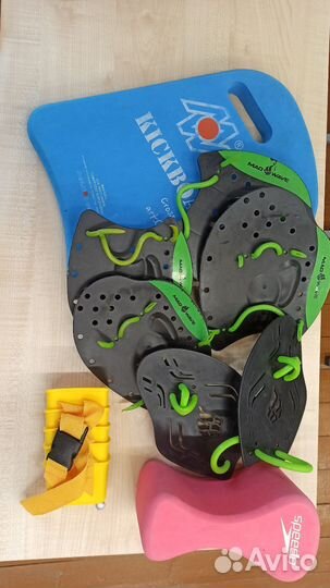 Лопатки для плавания mad wave и ласты