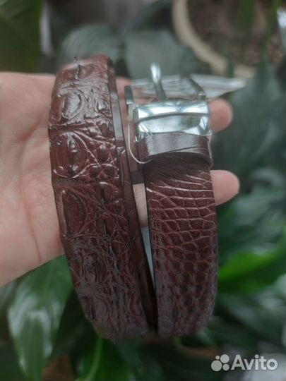 Ремень женский из кожи крокодила