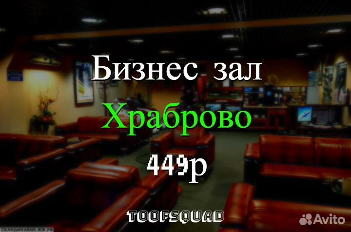 Проход в Бизнес залы Храброво