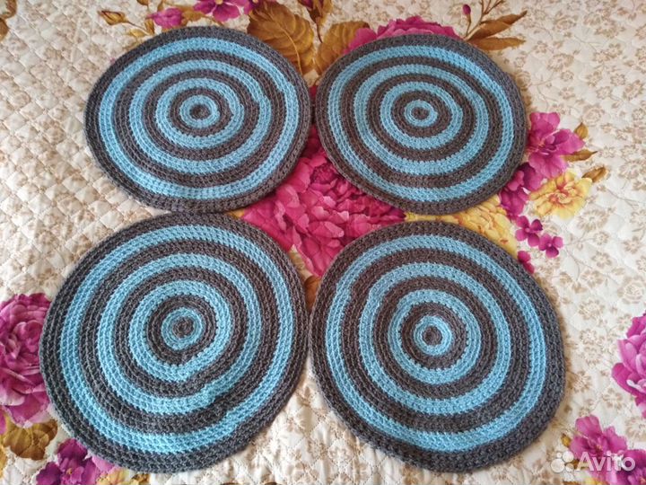 Вязаные коврики