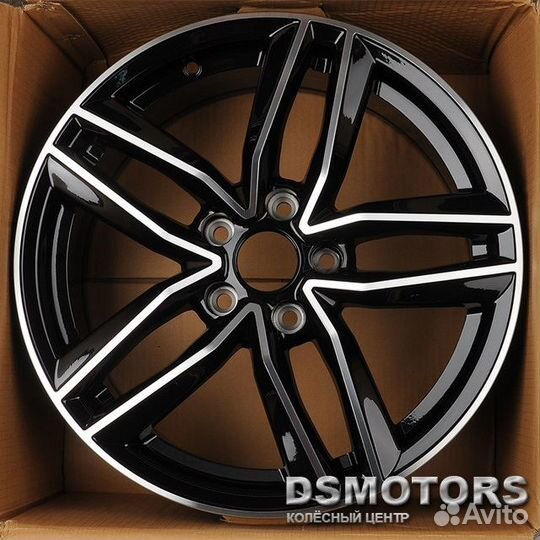 Диски H504 7/17 5x112 ET42 d66.56 black machined f