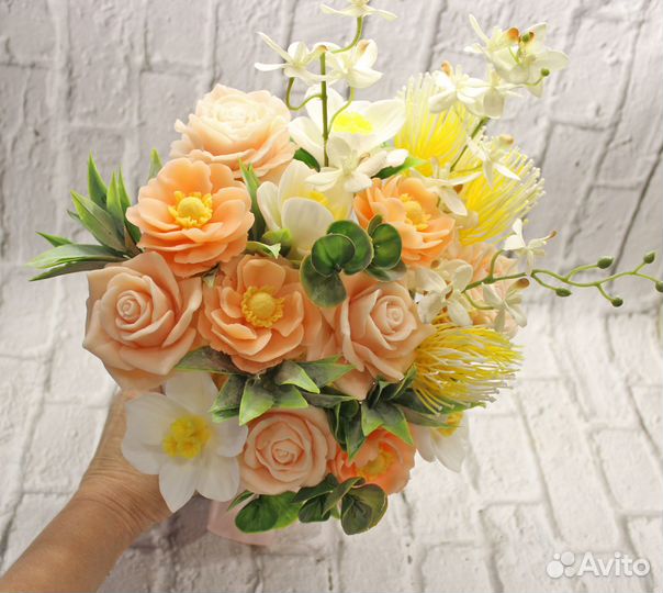 Цветы подарочные композиции из мыла ручной работы