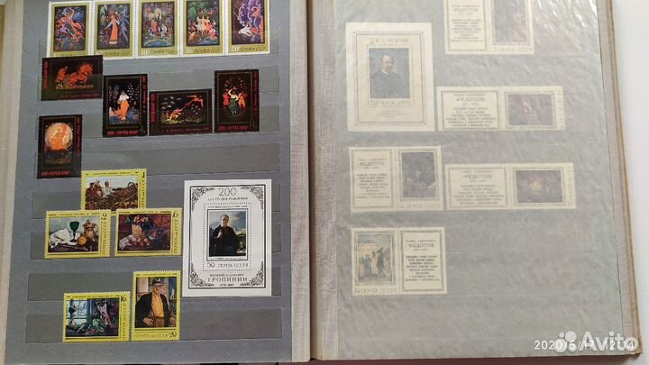 Марки-живопись-коллекция марок СССР - альбом