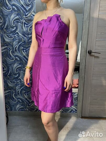 Платье фуксия