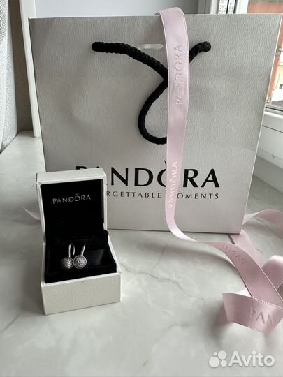 Серебряные серьги Pandora