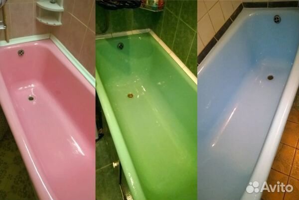 Реставрация Ванн литьевым мрамором жидким акрилом